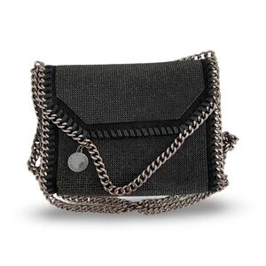 STELLA MCCARTNEY Mini Hot Fix Crystal Falabella Crossbody